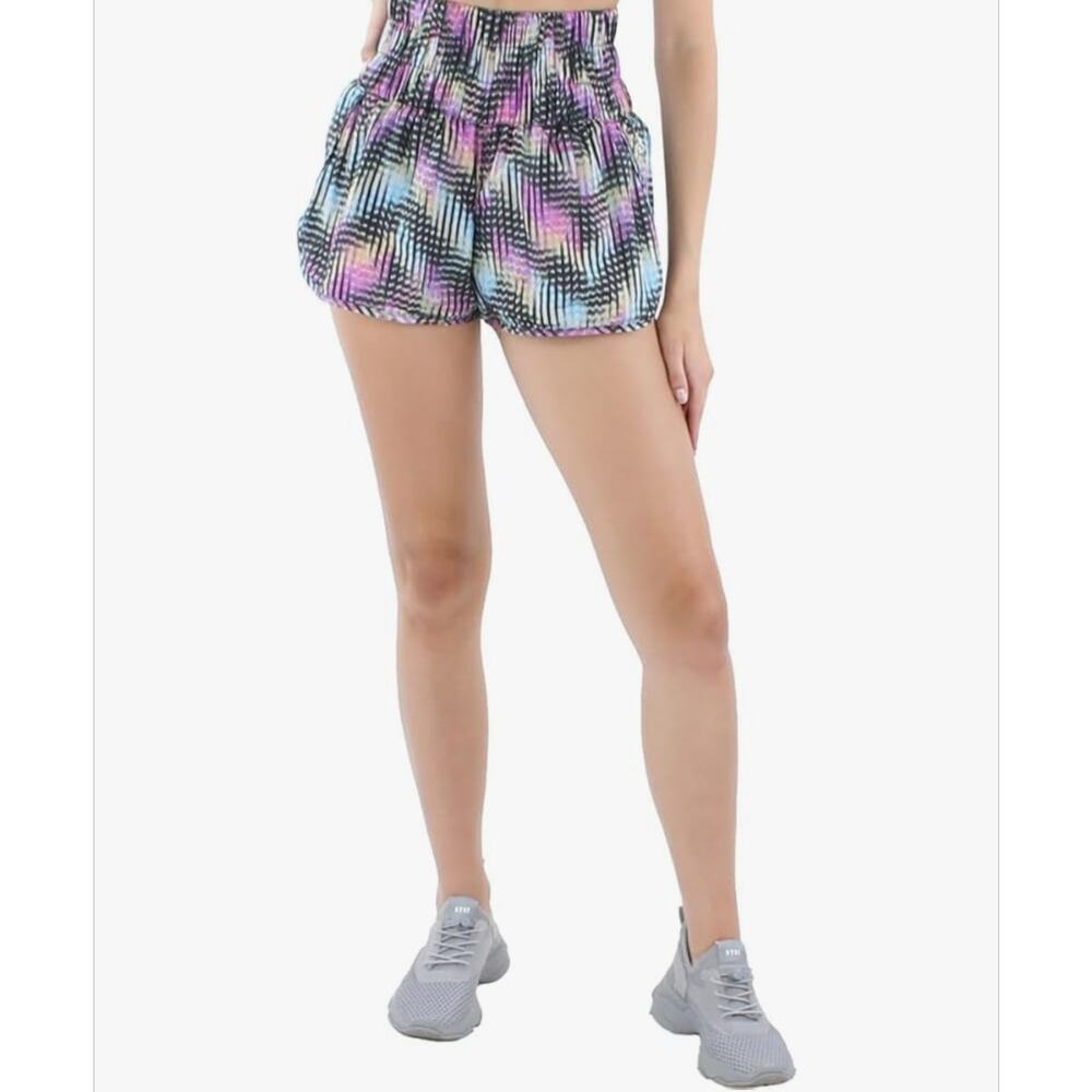 FP Movement The Way Home Shorts Women's Multi Ribbed Elastic Waist Pull On Sz M